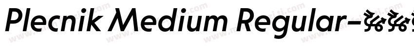 Plecnik Medium Regular字体转换